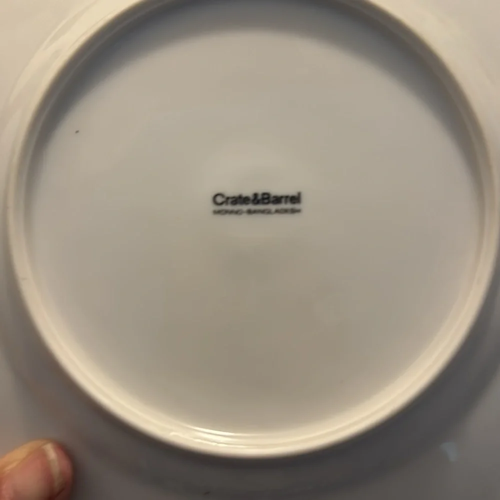 Crate & Barrel and a happy New Year dessert plates